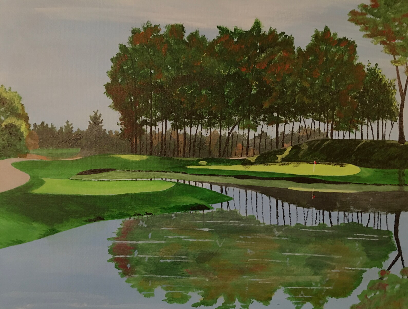 Acrylic Painting Favorite Golf Holes Etsy