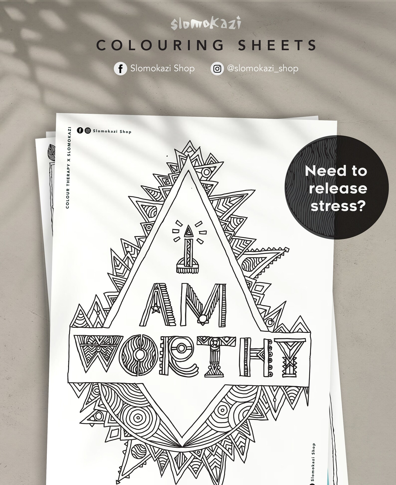 Colouring Pack for Adults 4 Sheets Instant Download A4 | Etsy