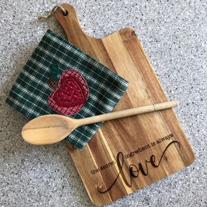 Secret Ingredient is Love Cutting Board