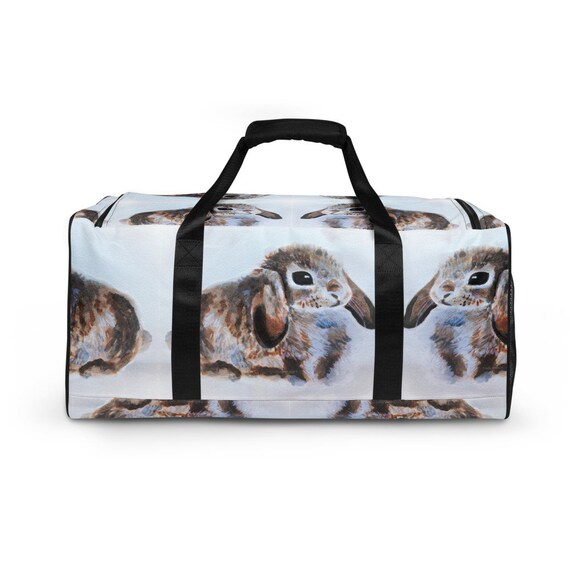 Bunny Rabbit Duffle Bag Bunny Travel Bag Bunny Gym Bag Etsy