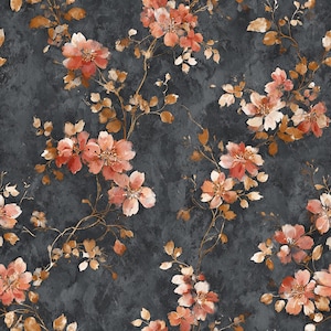 Rusted Bloom Wallpaper