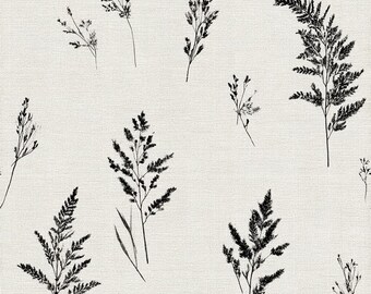 Ashen Ferns Botanical Wallpaper | Peel and Stick, Pre-Pasted or Traditional