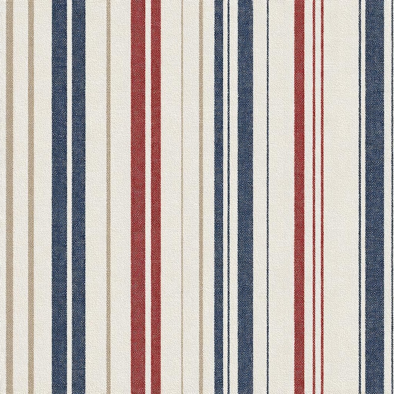 Nantucket Stripe Wallpaper - Etsy