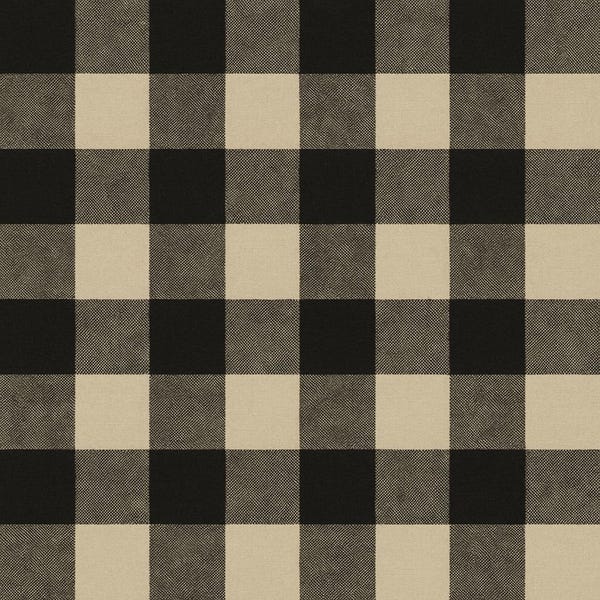 Farmhouse Black Gingham Wallpaper