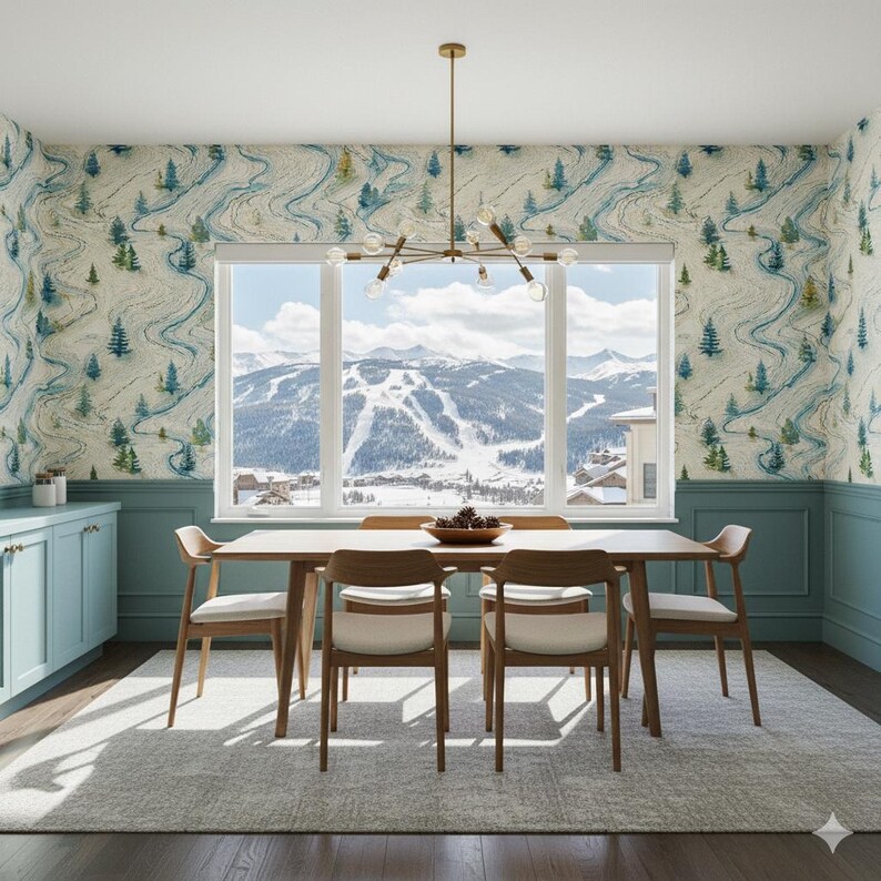 Powder Map Wallpaper - Etsy UK