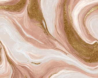 Rosé Marmor Rose Tapet | Dra av och klistra, färdigklistrad eller traditionell
