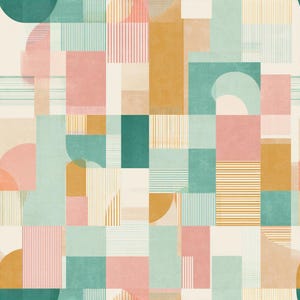 Papel pintado de mosaico de Palm Springs