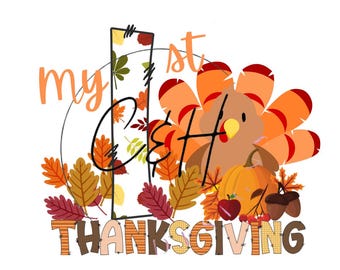 My First Thanksgiving digital png file