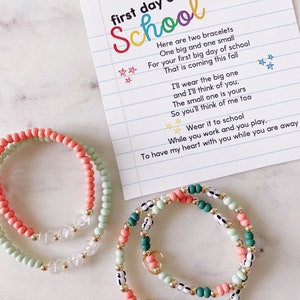 Mama Mini Back to School Bracelet Set, Back to School Bracelet&#39;s, Mama Mini Bracelet Set