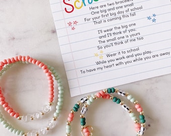 Mama Mini Back to School Bracelet Set, Back to School Bracelet's, Mama Mini Bracelet Set
