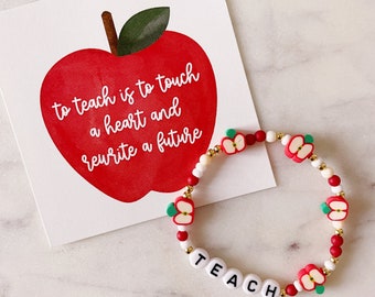 Teacher Appreciation Bracelet, Pencil Bracelet for Teacher, Teacher Bracelets, Teacher Appreciation Gift
