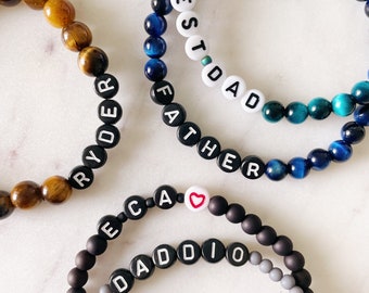 Men's Gemstone Bracelets, Bracelet for Men, Father's Day Gift Idea
