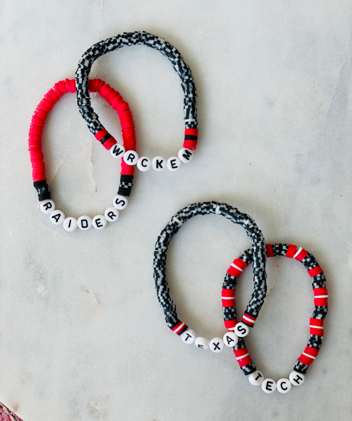 Texas Tech Red Raiders Pave Stretch Bracelet main image 1