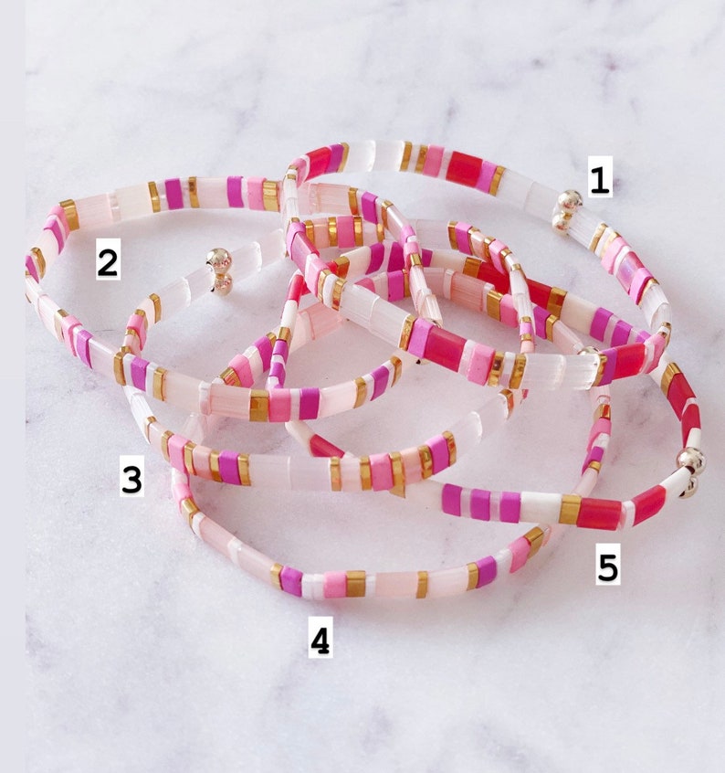 Tila Bracelets Tila Bracelet Pink Bracelets Valentines Day Etsy
