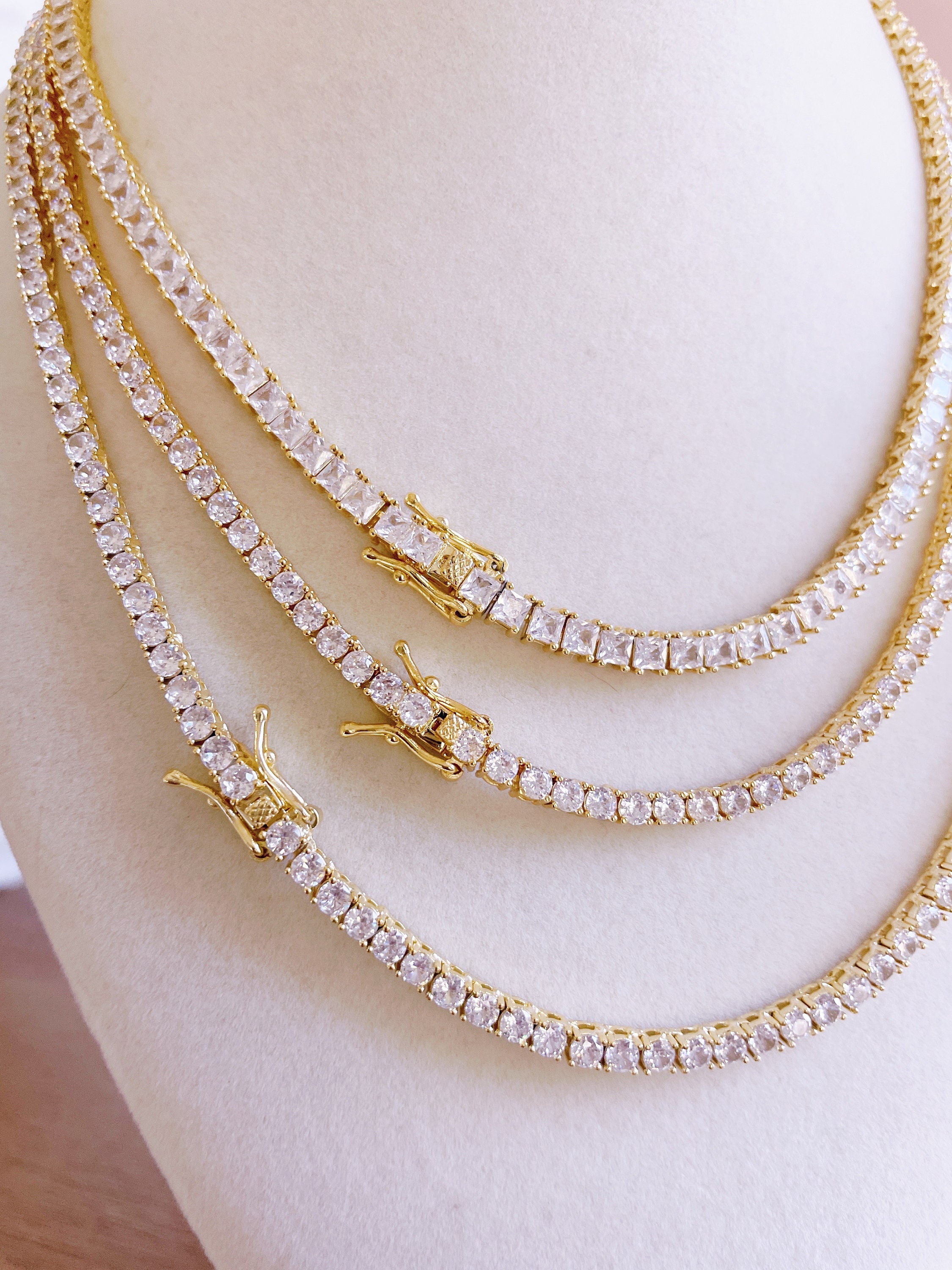 Glitter \"Luxury Tennis Chain【GOLD】\" Glitter 