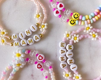 Mama Mini Back to School Bracelet Set, Back to School Bracelet's, Mama Mini Bracelet Set