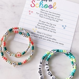 Mama Mini Back to School Bracelet Set, Back to School Bracelet&#39;s, Mama Mini Bracelet Set