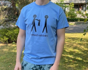 Funny Stick Figure T-Shirt for Men: Humorous Birthday Gift, Custom T-shirts for Men, Christmas Gifts for Husband