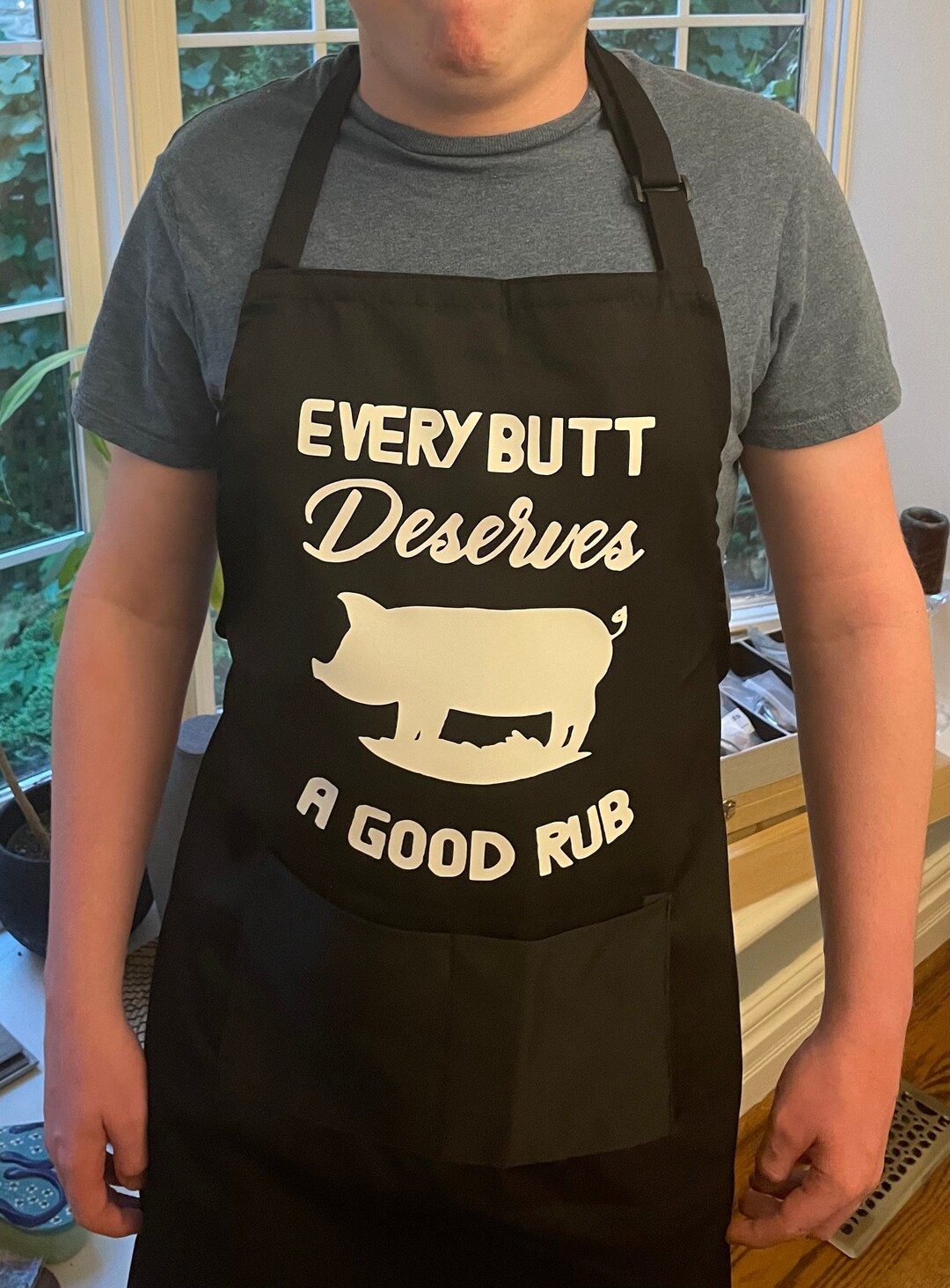 Every Butt Deserves A Good Rub Apron for Husband, Funny Aprons for Men
