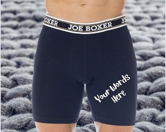 Personalized Boxers for Husband, Custom Boxer Briefs for Men, Joe Boxer Briefs for Boyfriend, Underwear For Him, Fathers Day Gift Husband