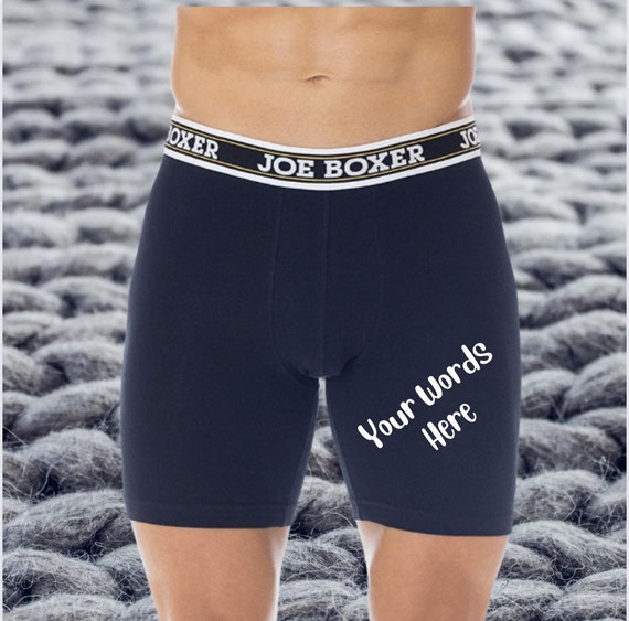 Personalized Boxers for Husband, Custom Boxer Briefs for Men, Joe