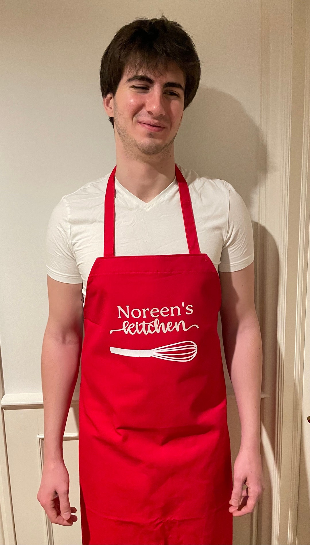 Personalized Red Aprons for Women Custom Aprons for Men Chef Etsy