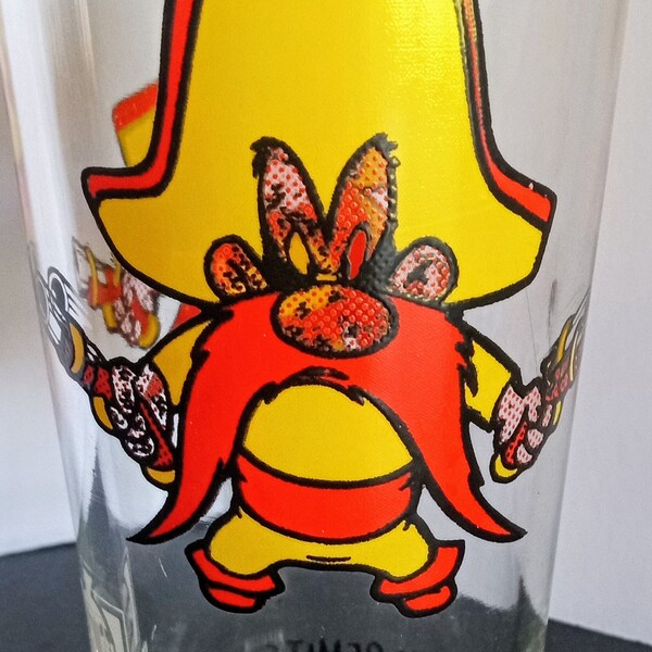 Yosemite Sam Glass made by Pepsi 1973