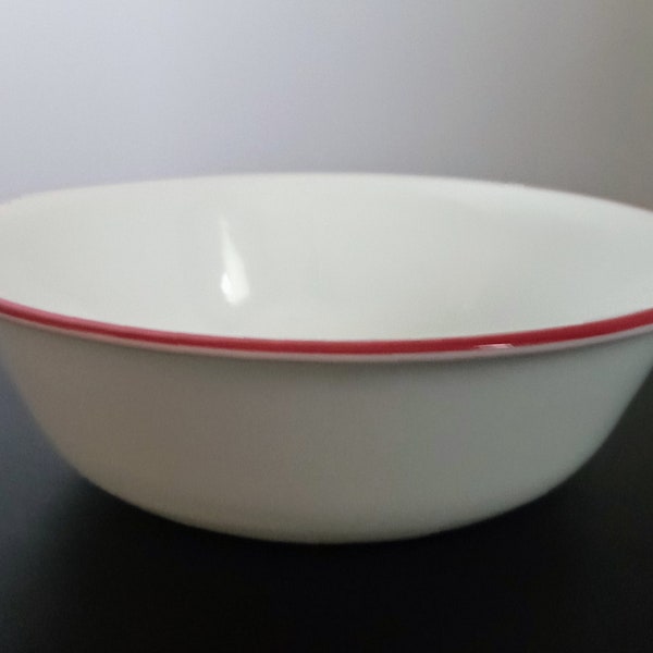 Corelle Red-Rimmed Bowls Bandhani Soup, Salad, or Cereal