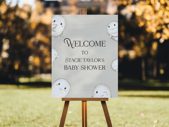 Little Boo Theme | Baby Shower Welcome Sign