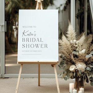 Simple Design Bridal Shower Welcome Sign | Professionally Printed