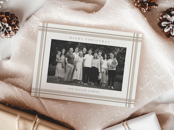 Charming Plaid Christmas Cards | Printed & Shipped