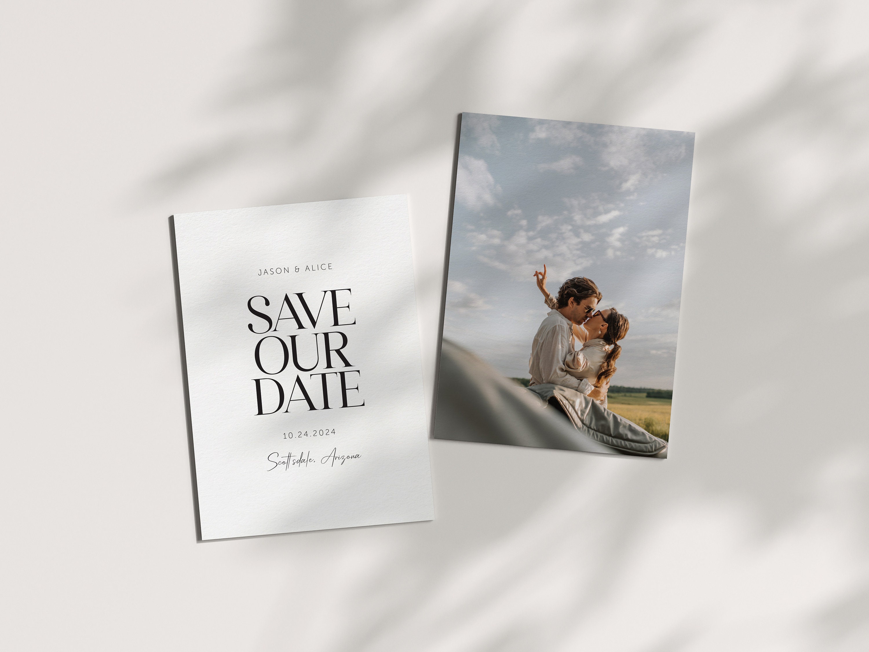 Delicate Wedding Save the Date Cards