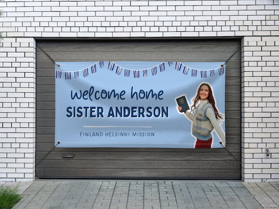 LDS Missionary Homecoming Banner | Printed & Shipped