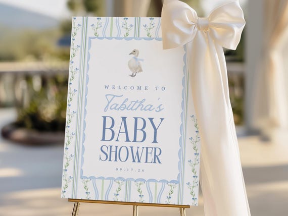 Silly Goose | Baby Shower Welcome Sign | Printed & Shipped