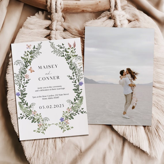 Lovely Spring Wedding Invitation | Printed & Shipped