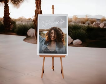 Custom Graduation Party Welcome Sign: Photo Foam Board