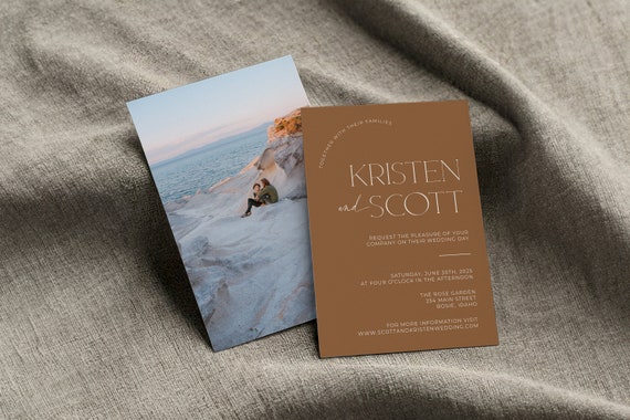 Whimsical Wedding Invitation | Printed & Shipped