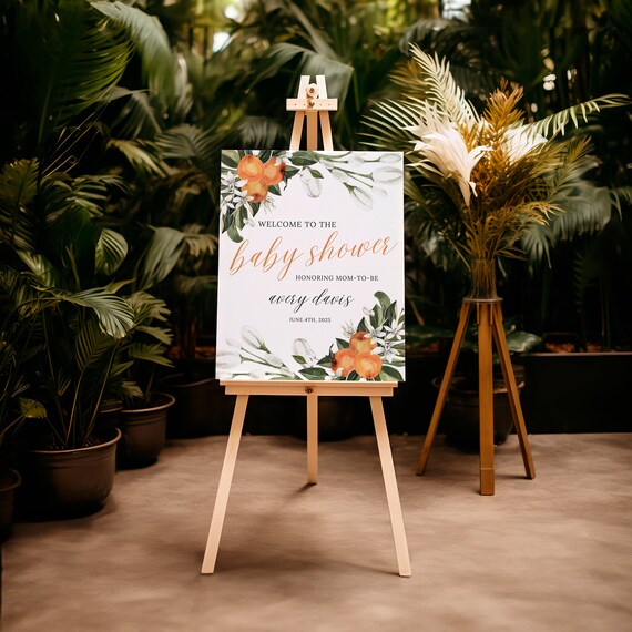 Little Cutie | Baby Shower Welcome Sign | Printed & Shipped