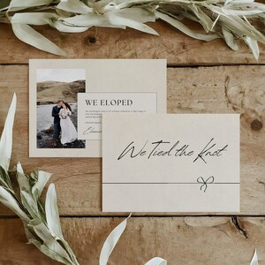 Wir haben den Bund fürs Leben | Elopement Ankündigungskarten | Druck & Versand