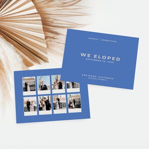 Elopement Ankündigungskarten im zeitgenössischen Stil | Druck & Versand