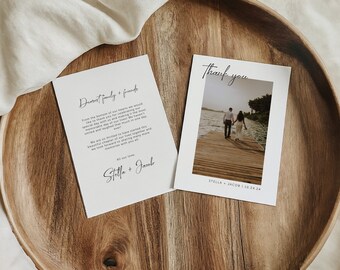 Simplistic Wedding Thank You Cards | Printed & Shipped