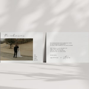 Classic Elopement Announcement Cards | Printed & Shipped