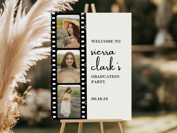 Professionally Printed | Unique Graduation Party Welcome Sign