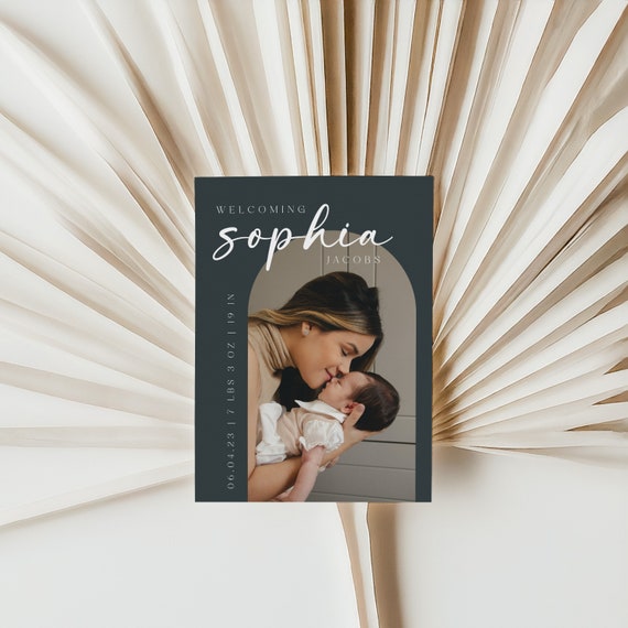 Adorable Birth Announcement | Printed & Shipped