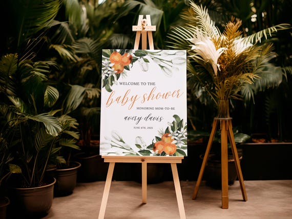 Little Cutie | Baby Shower Welcome Sign