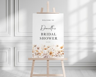 Autumn Floral | Bridal Shower Welcome Sign