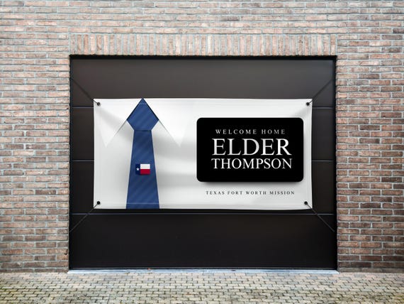 LDS Missionary Homecoming Banner | Printed & Shipped