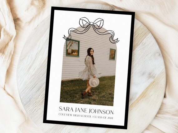 Professionally Printed | Chic Graduation Announcement Cards