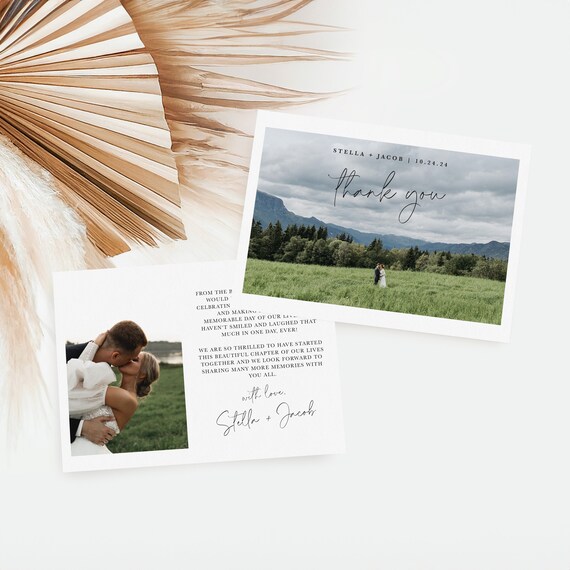 Charming Wedding Thank You Cards | Printed & Shipped