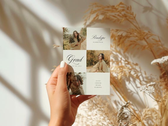 Professionally Printed | Elegant Graduation Announcement Cards